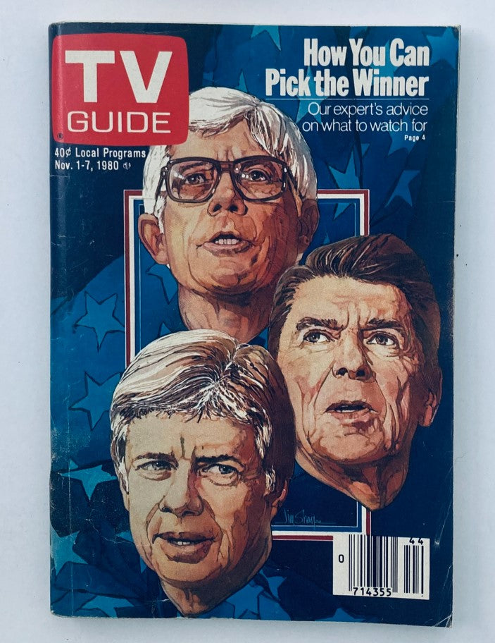 TV Guide Magazine November 1 1980 Ronald Reagan South Georgia State Ed. No Label