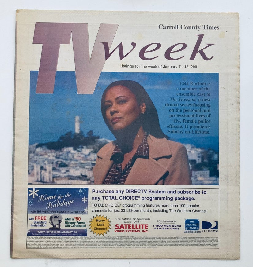 TV Week Magazine January 7 2001 Lela Rochon Cast of The Division No Label