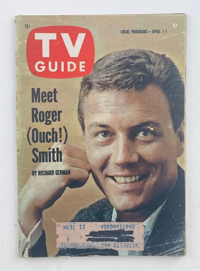 TV Guide Magazine April 1 1961 #418 Roger Smith Georgia Ed.