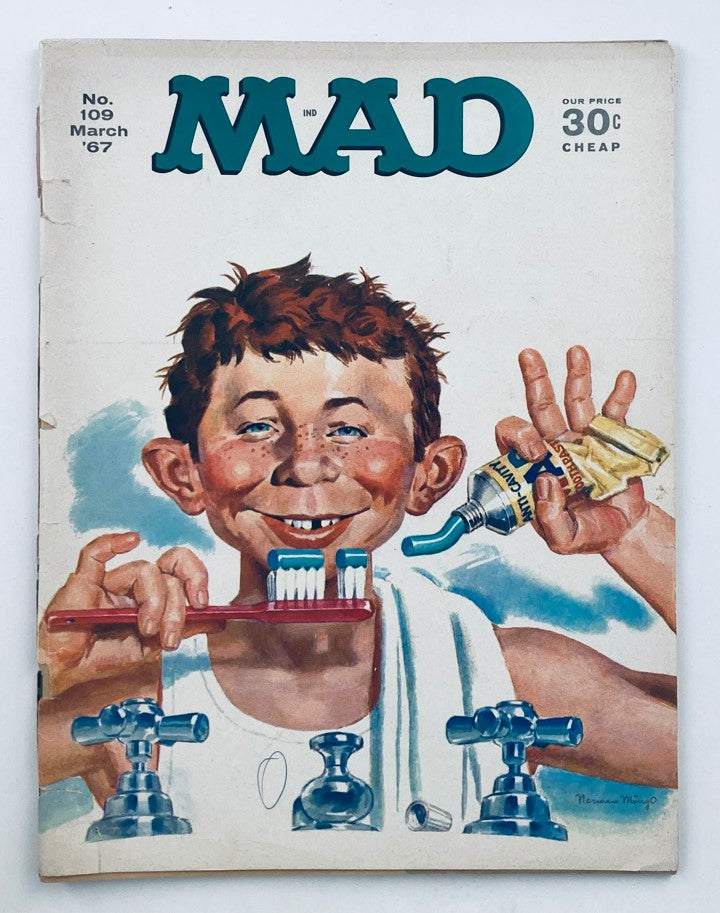 Mad Magazine March 1967 No. 109 Horrifying Cliches 4.0 VG Very Good No Label