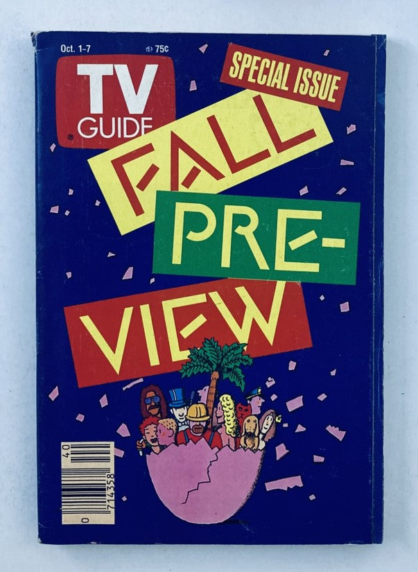 TV Guide Magazine October 1 1988 Fall Preview Minnesota State Ed. No Label