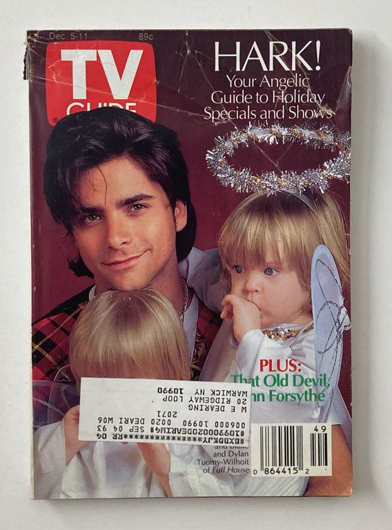 TV Guide Magazine December 5 1992 John Stamos, Blake & Dylan NY Metro Ed.