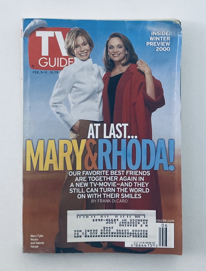 TV Guide Magazine February 5 2000 Valerie Harper, Mary Tyler Moore NY Metro Ed.