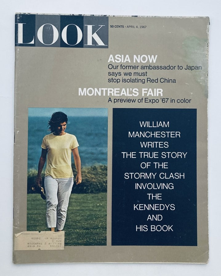 VTG Look Magazine April 4 1967 Vol 31 No. 7 Jackie Kennedy Cover