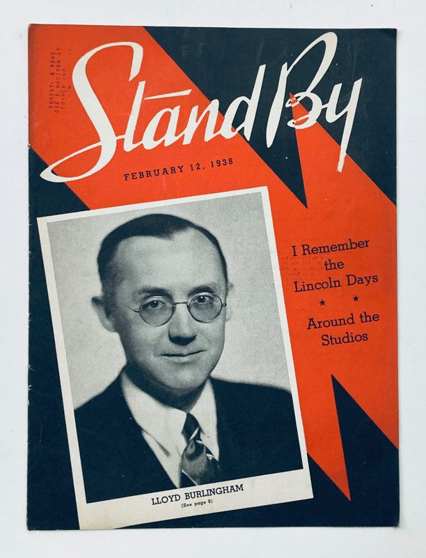 VTG Stand By Magazine February 12 1938 Lloyd Burlingham & Around The Studios