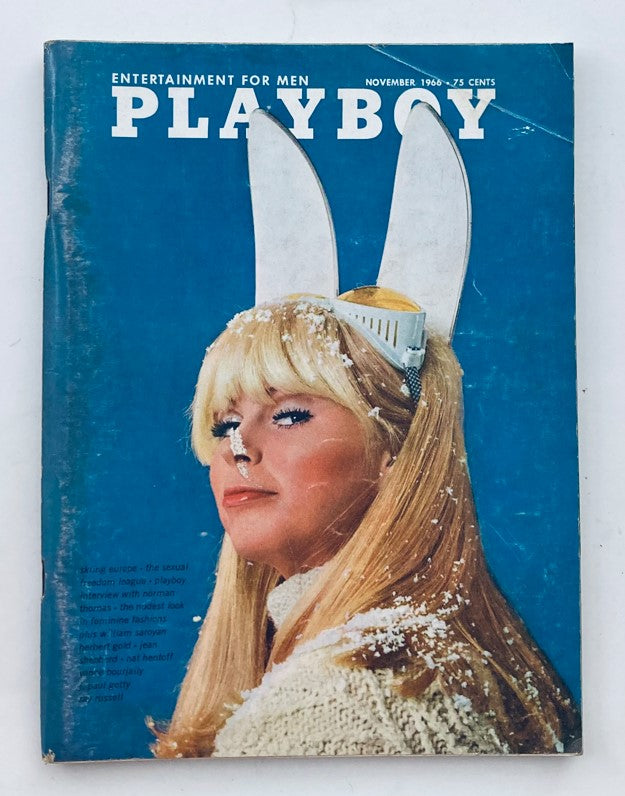 VTG Playboy Magazine November 1966 Miss Lisa Baker w Centerfold No Label