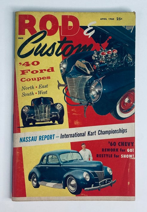 VTG Rod & Custom Magazine April 1960 International Kart Championships No Label