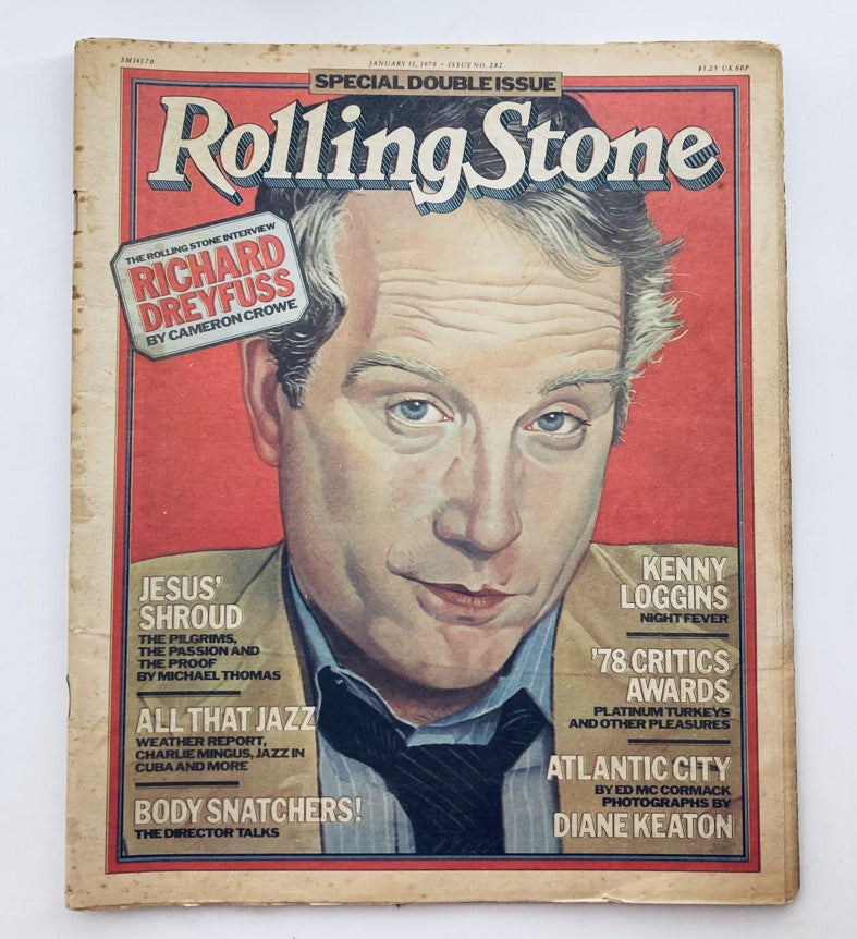 VTG Rolling Stone Magazine January 11 1979 Issue 282 Richard Dreyfuss No Label