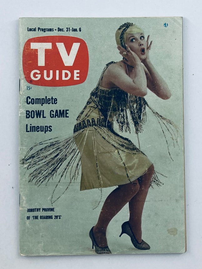 TV Guide Magazine December 31 1960 #405 Dorothy Provine Nashville Ed. No Label