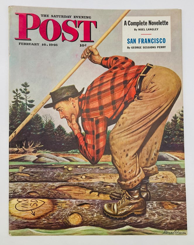 Saturday Evening Post Magazine February 16 1946 Illustrated Cover Stevan Dohanos