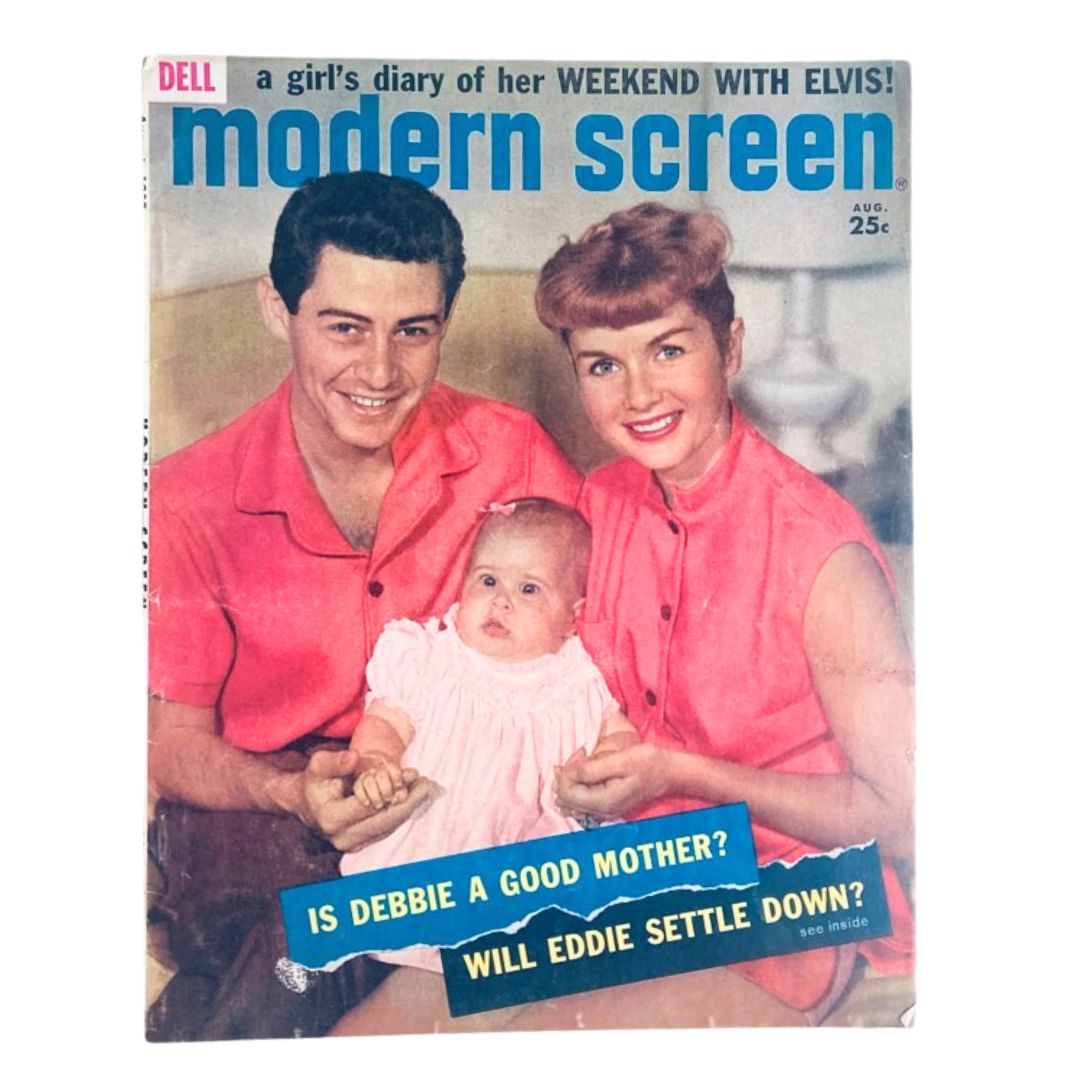 VTG Modern Screen Magazine August 1957 Vol 51 No. 8 Debbie Reynolds No Label