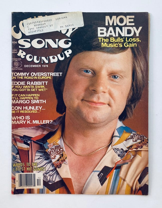 VTG Country Song Roundup Magazine December 1978 Moe Bandy & Tommy Overstreet