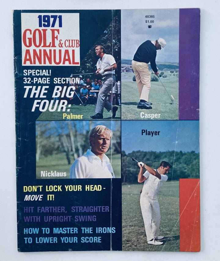 Cover of VTG Golf & Club Annual Magazine Summer 1971 featuring Jack Nicklaus, Billy Casper, and more. Special edition with a section highlighting the Big Four: Palmer, Casper, Nicklaus, and Player.