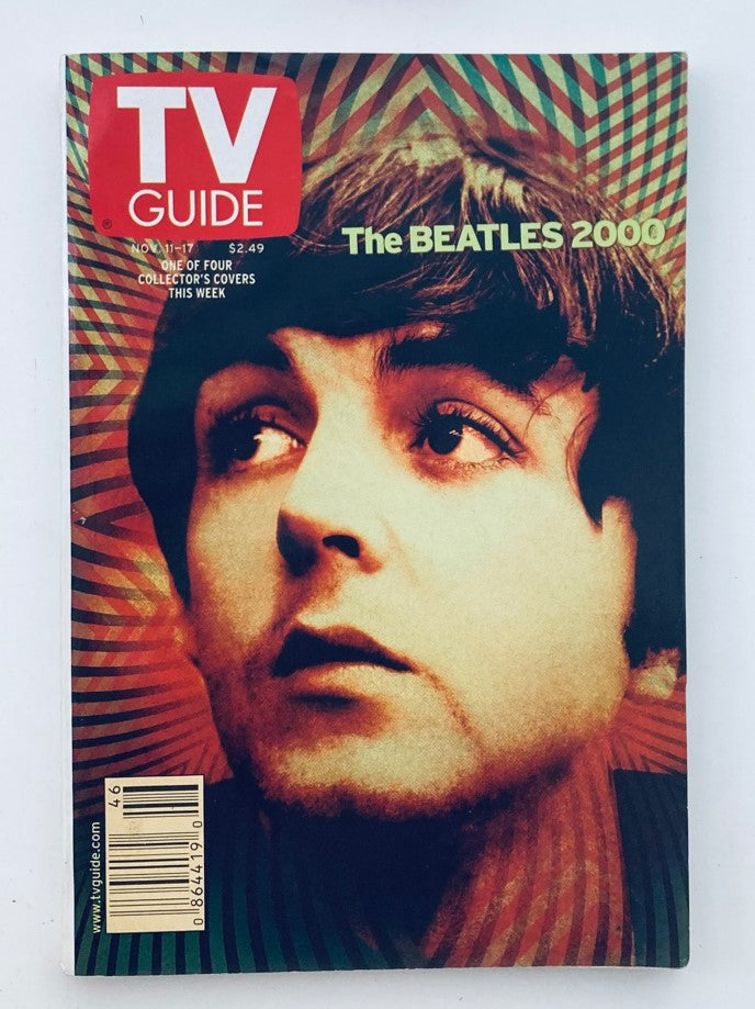 TV Guide Magazine November 11 2000 Paul McCartney Toledo-Lima Ed. No Label