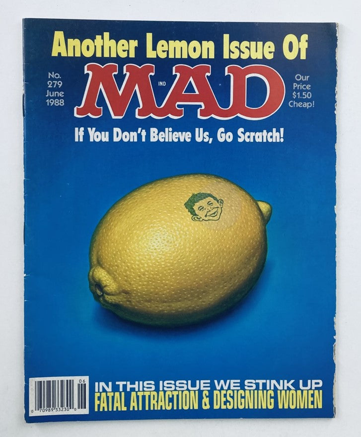 Mad Magazine June 1988 No. 279 Fatal Attraction 4.0 VG Very Good No Label