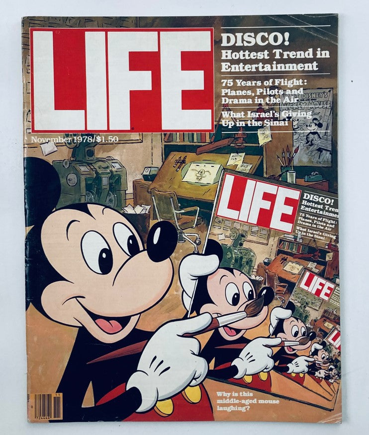 VTG Life Magazine November 1978 Vol 1 No. 2 Mickey Mouse Turns 50 No Label