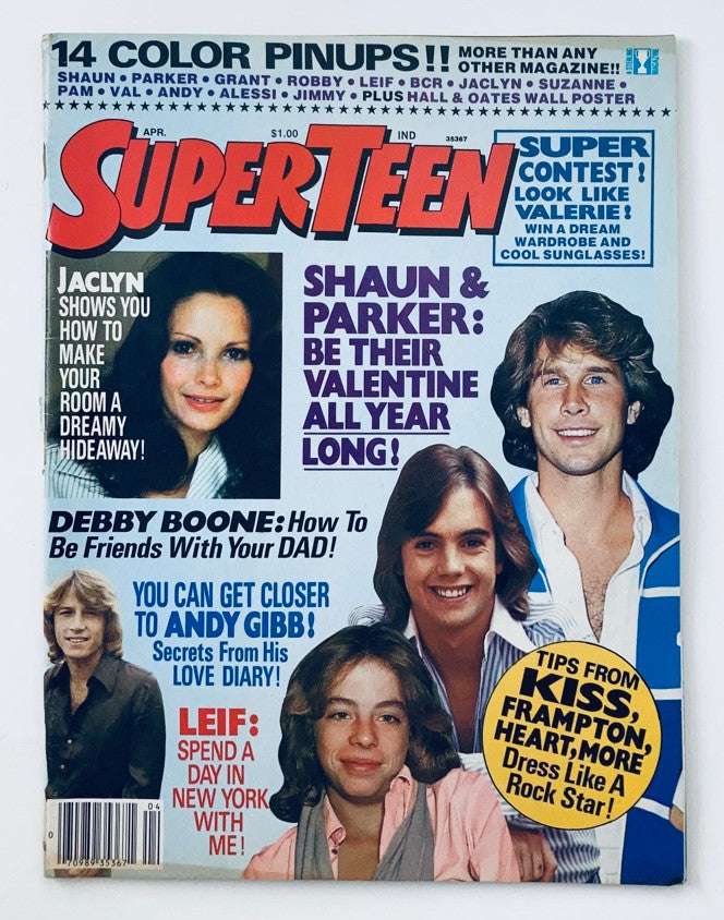 VTG Super Teen Magazine April 1978 Vol 1 No. 12 Andy Gibb, Debby Boone No Label