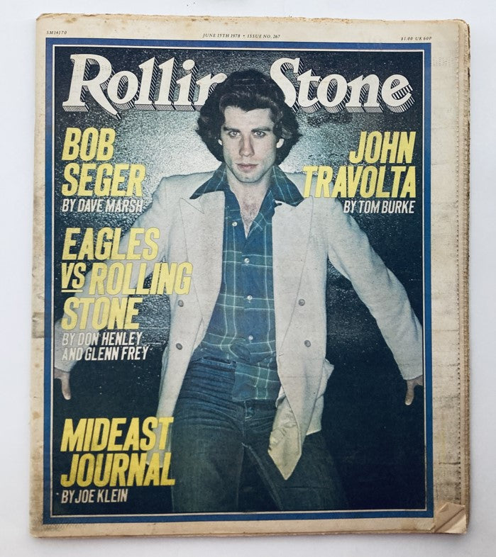 Rolling Stone Magazine June 15 1978 Issue 267 John Travolta No Label