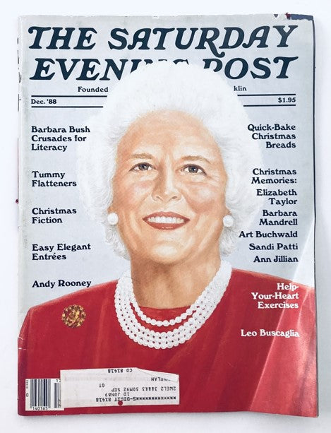 Saturday Evening Post Magazine December 1988 Barbara Bush