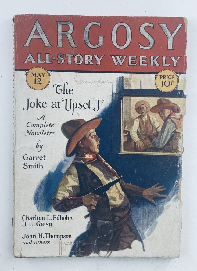 VTG Argosy Magazine May 12 1928 Vol 194 No. 6 The Joke at "Upset J" No Label