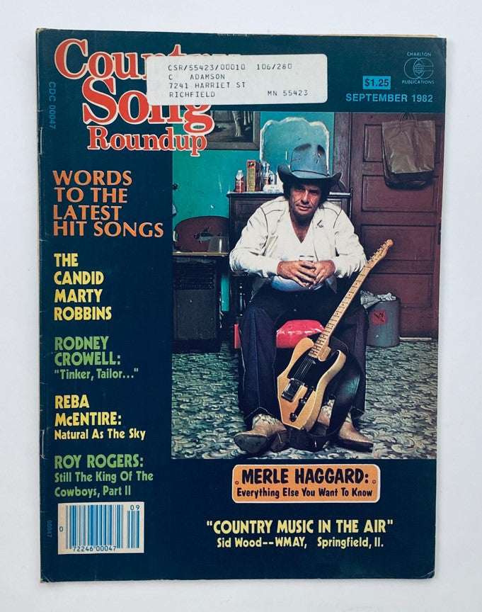 VTG Country Song Roundup Magazine September 1982 Merle Haggard & Marty Robbins