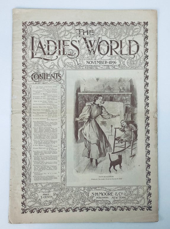 VTG The Ladies World Magazine November 1896 An Unconditional Surrender No Label