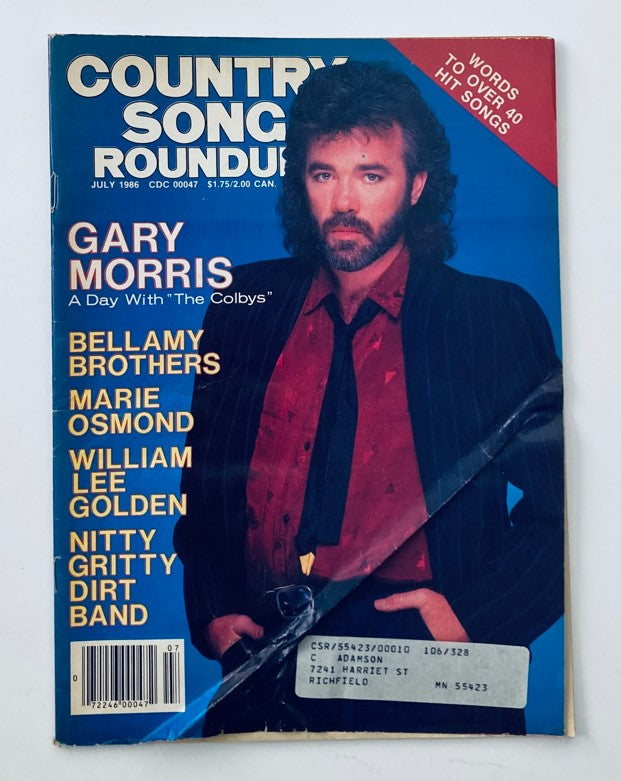 VTG Country Song Roundup Magazine July 1986 Garry Morris A Day with The Colbys