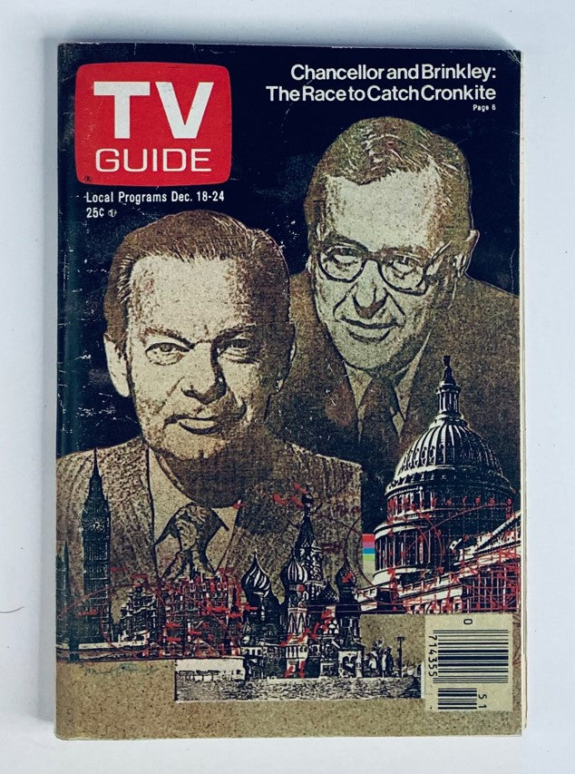 TV Guide Magazine December 18 1976 David Brinkley Youngstown-Erie Ed. No Label