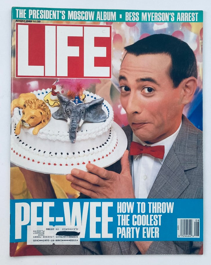 RES* Life Magazine August 1988 Vol 11 No. 9 Pee-wee Herman Cover VG