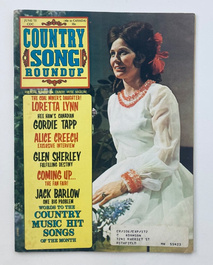 VTG Country Song Roundup Magazine June 1972 Loretta Lynn Coal Miner's Daughter