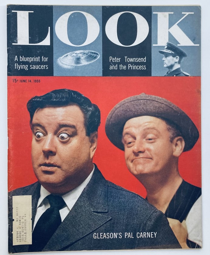 VTG Look Magazine June 14 1955 Vol 19 No. 12 Jackie Gleason and Art Carney