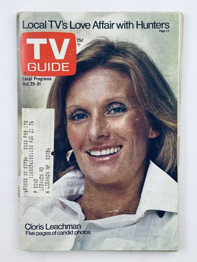 TV Guide Magazine October 25 1975 #1178 Cloris Leachman New Hampshire Ed.