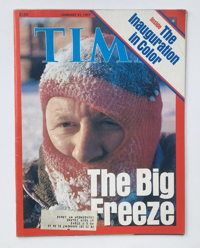 VTG Time Magazine January 31 1977 The Big Freeze & The Inauguration in Color