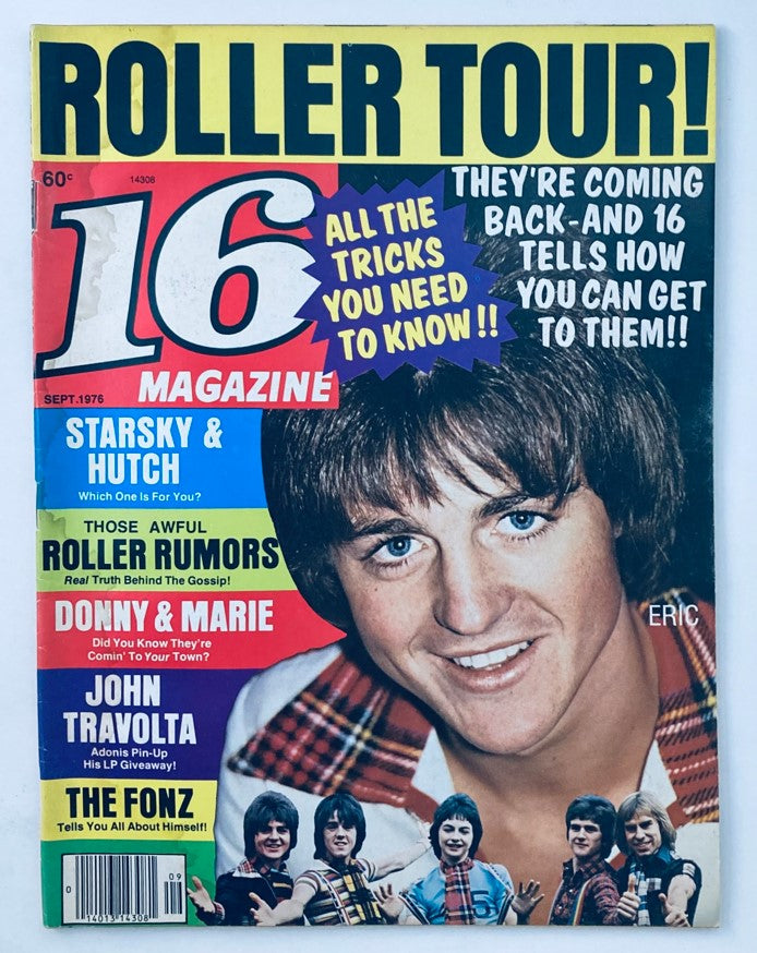 VTG 16 Magazine September 1976 Bay City Rollers & The Kotter Crew No Label