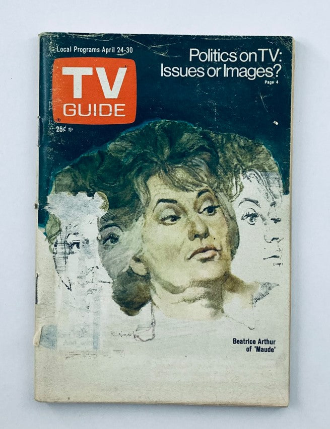 TV Guide Magazine April 24 1976 #1204 Beatrice Arthur Oregon State Ed.