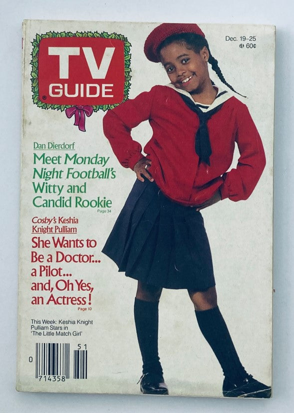 TV Guide Magazine December 19 1987 Keshia Pulliam WA-Baltimore Ed. No Label