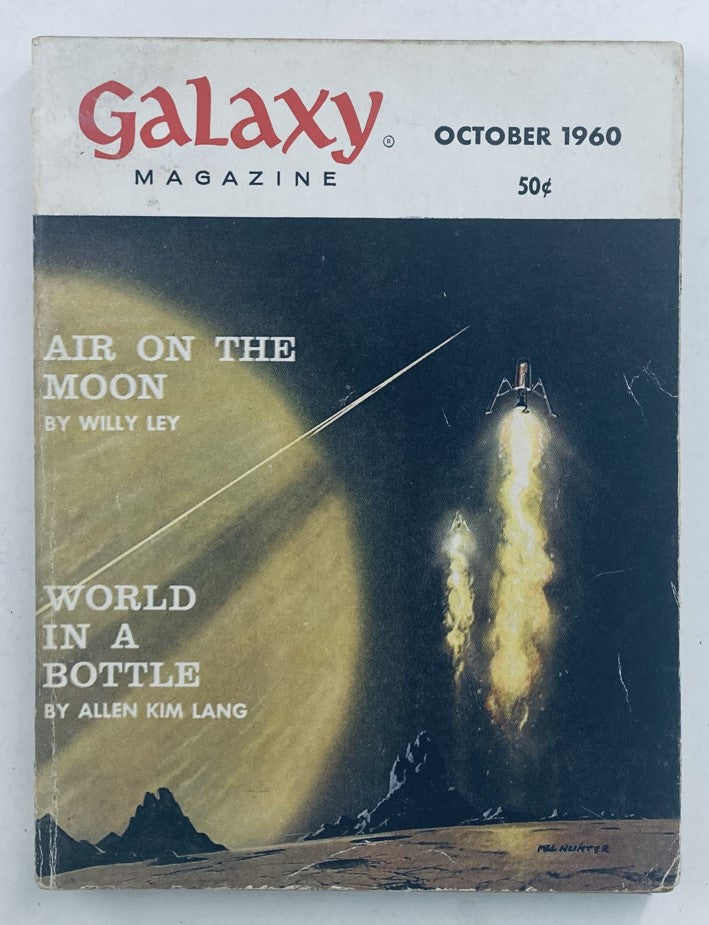 Galaxy Science Fiction Magazine October 1960 Air On The Moon No Label