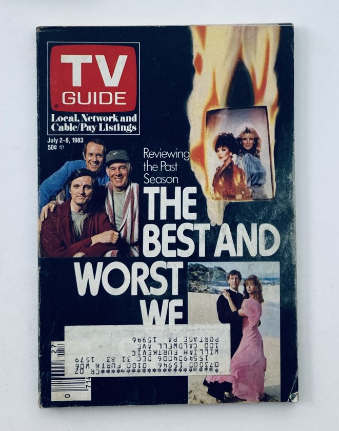 TV Guide Magazine July 2 1983 The Best and Worst We Saw Johnstown-Altoona Ed.