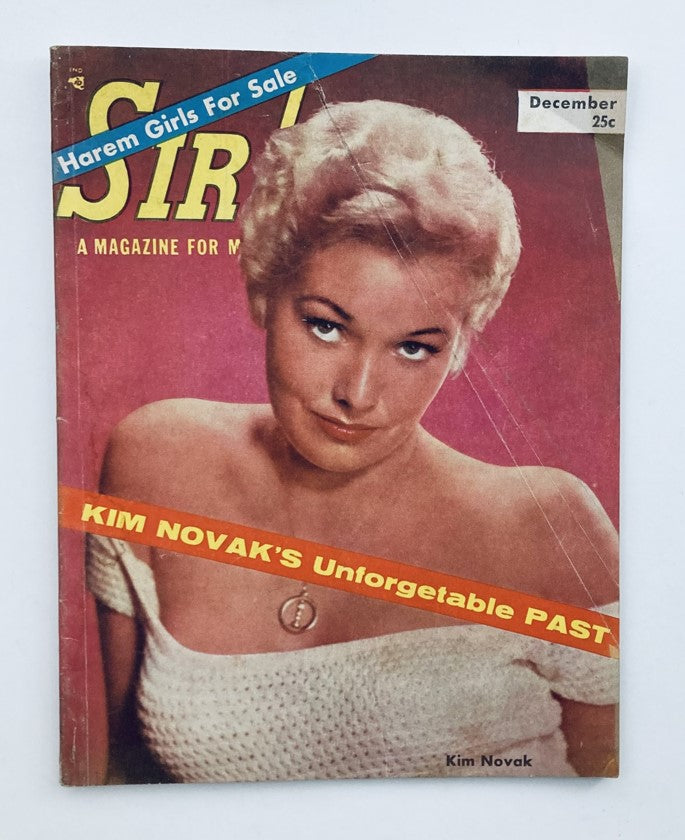 VTG Sir! Magazine for Males December 1956 Kim Novak Cover No Label