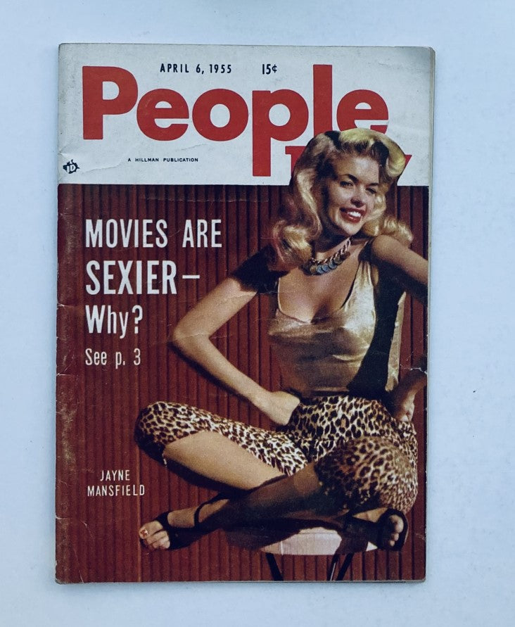 VTG People Today Magazine April 6 1955 Vol 10 No. 7 Jayne Masfield No Label