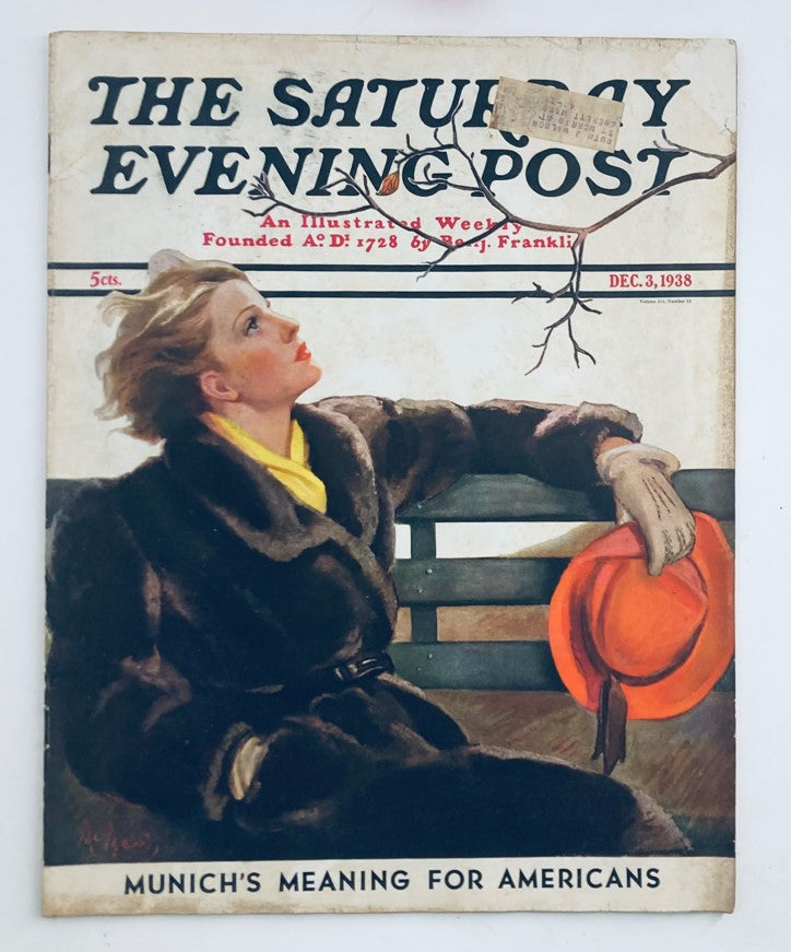 The Saturday Evening Post Magazine December 3 1938 Munich's Meaning for American