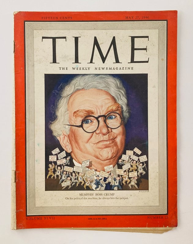 VTG Time Magazine May 27 1946 Vol 47 No. 21 Memphis' Boss Edward H. Crump