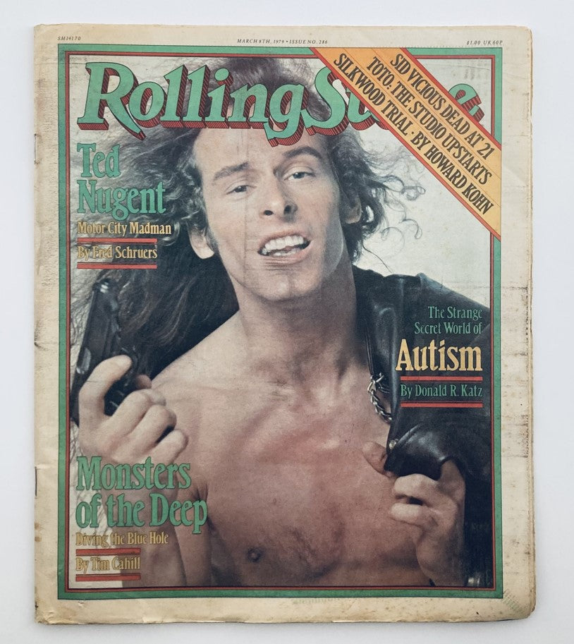 VTG Rolling Stone Magazine March 8 1979 No. 286 Ted Nugent No Label