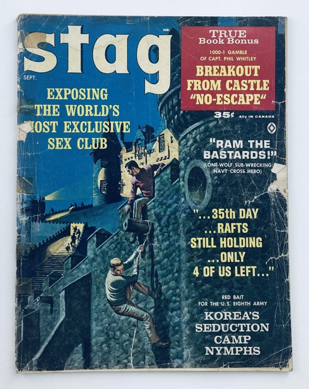 VTG Stag Magazine September 1963 Korea's Seduction Camp Nymphs No Label