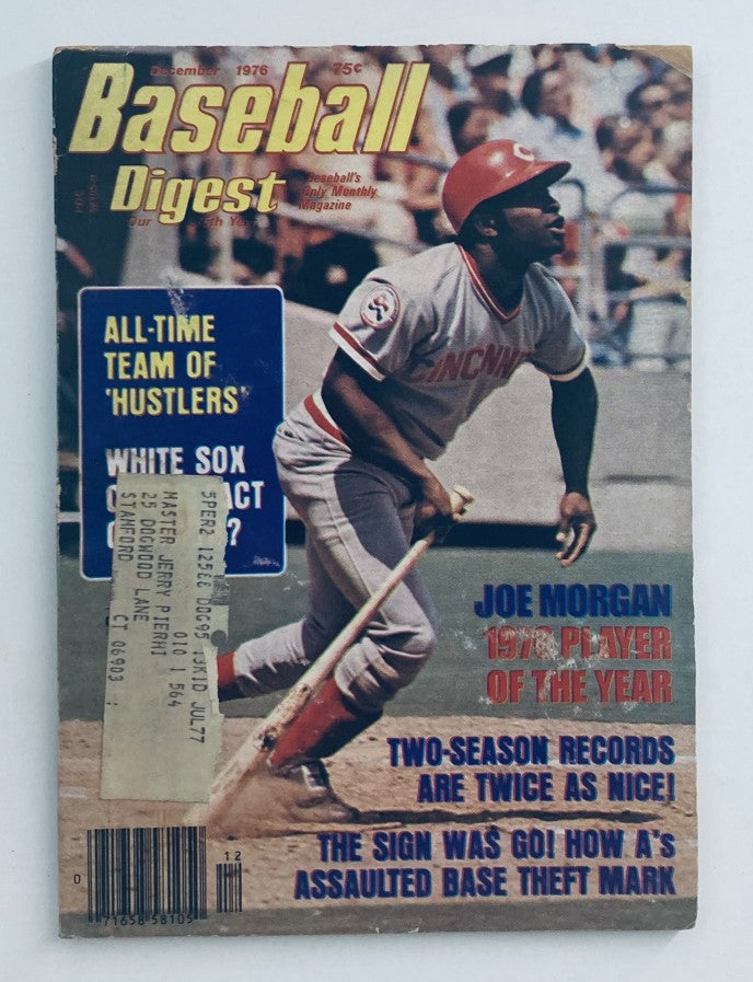 VTG Baseball Digest Magazine December 1976 Vol 35 No. 12 Joe Morgan