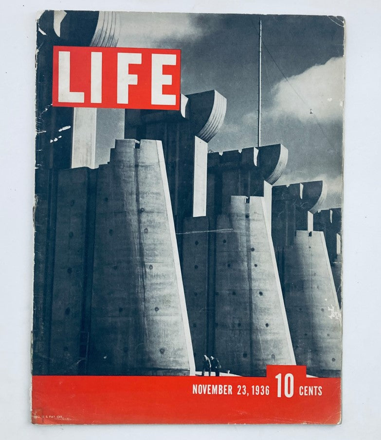 RES*VTG Life Magazine November 23 1936 Vol 1 No. 1 Fort Peck Dam The First Issue