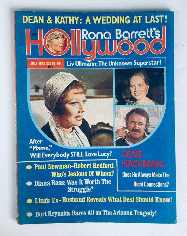 VTG Rona Barrett's Hollywood Magazine July 1973 Liv Ullmann No Label