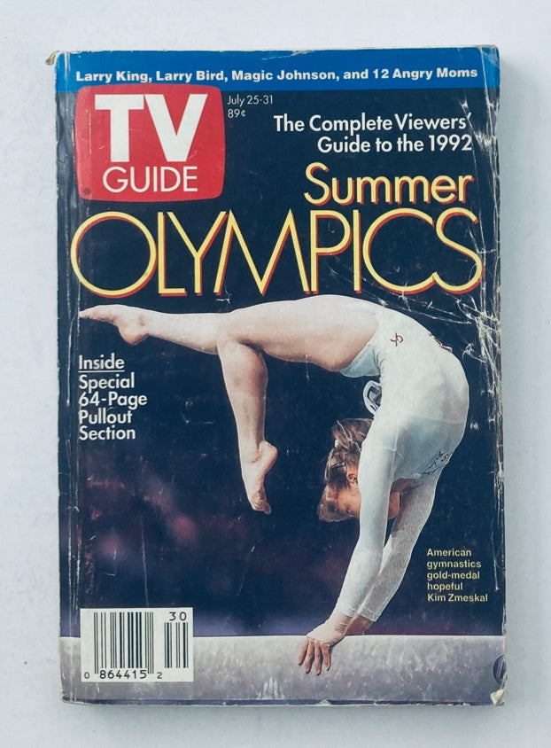 TV Guide Magazine July 25 1992 Summer Olympics Chicago Metro Ed. No Label