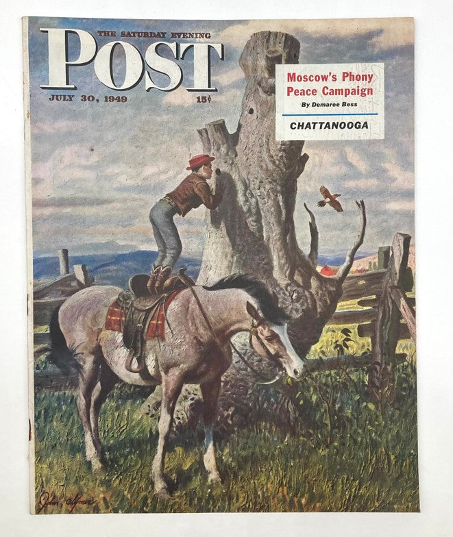 Saturday Evening Post Magazine July 30 1949 Illustrated Cover David Clymer