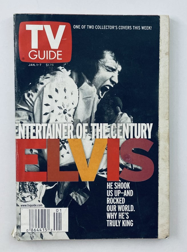 TV Guide Magazine January 1 2000 Elvis Presley Cover 1 Cincinnati Ed. No Label